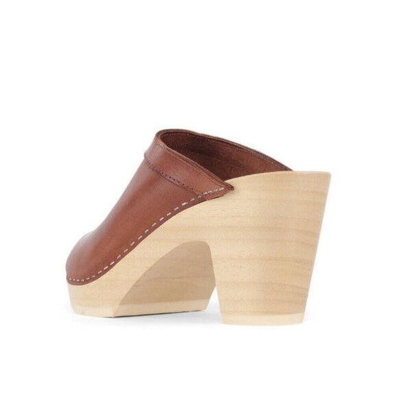 Jeffrey Campbell ALYSSE Heeled Platform  Wooden Clog Mule EU 39 Made in Spain - Picture 3 of 4
